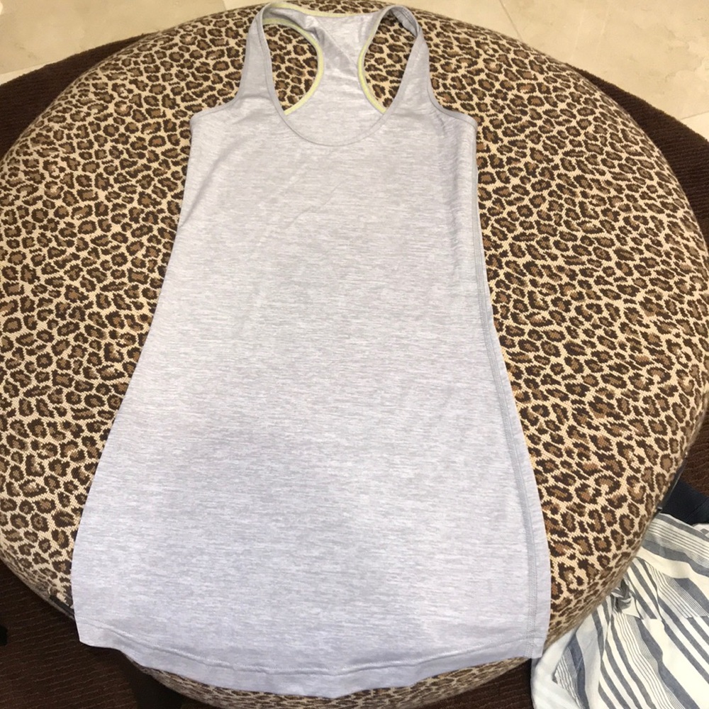 Lululemon cool racer back size 2 heathered gray